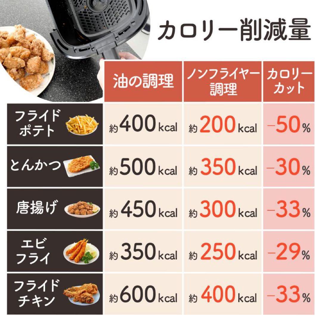 【新品】 ノンフライヤー 大容量 レシピ本付 6.3L 簡単操作 フライヤー