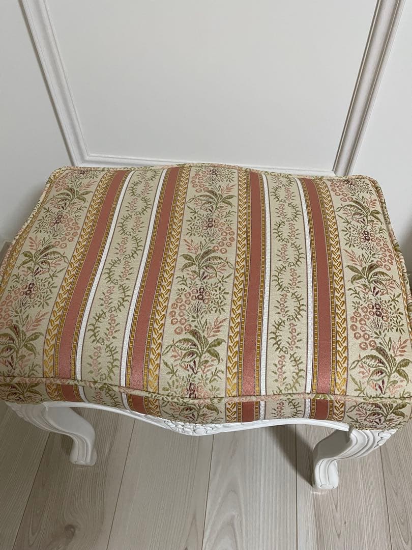 イタリア製アイボリー クラシック ドレッサー 三面鏡付き