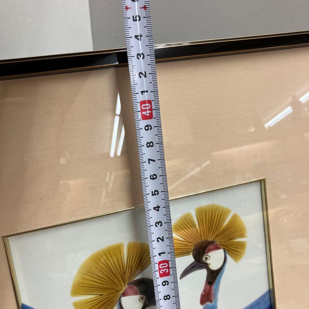 景九谷焼陶額鳥