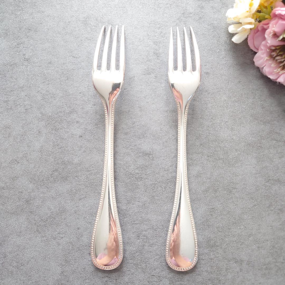 希少 クリストフル パール スタンダードフォーク 2点