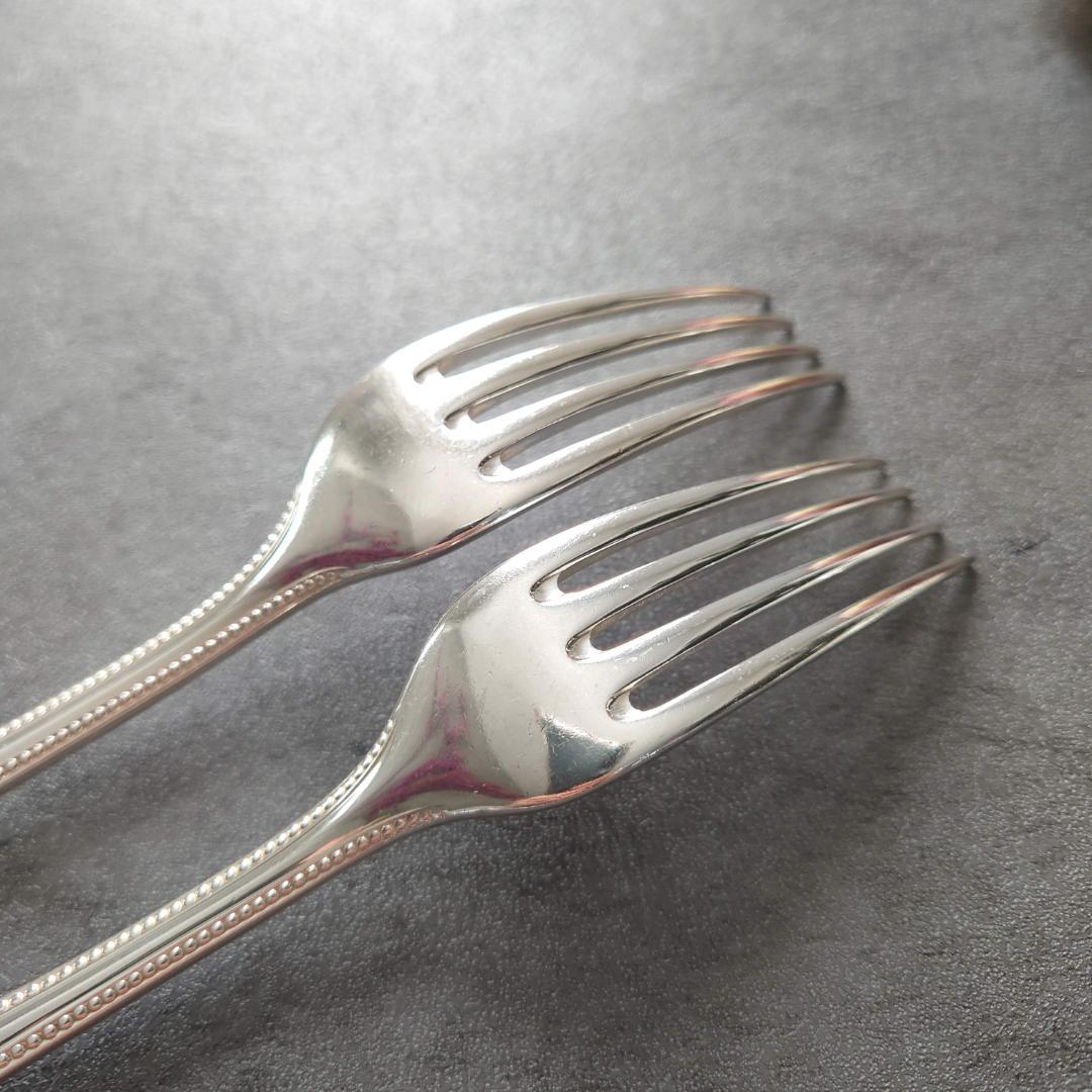 希少 クリストフル パール スタンダードフォーク 2点