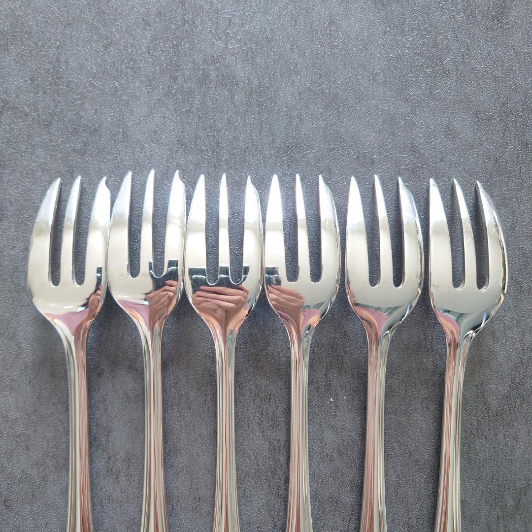 希少 美品 クリストフル ポンパドール ケーキフォーク コーヒースプーン 12点