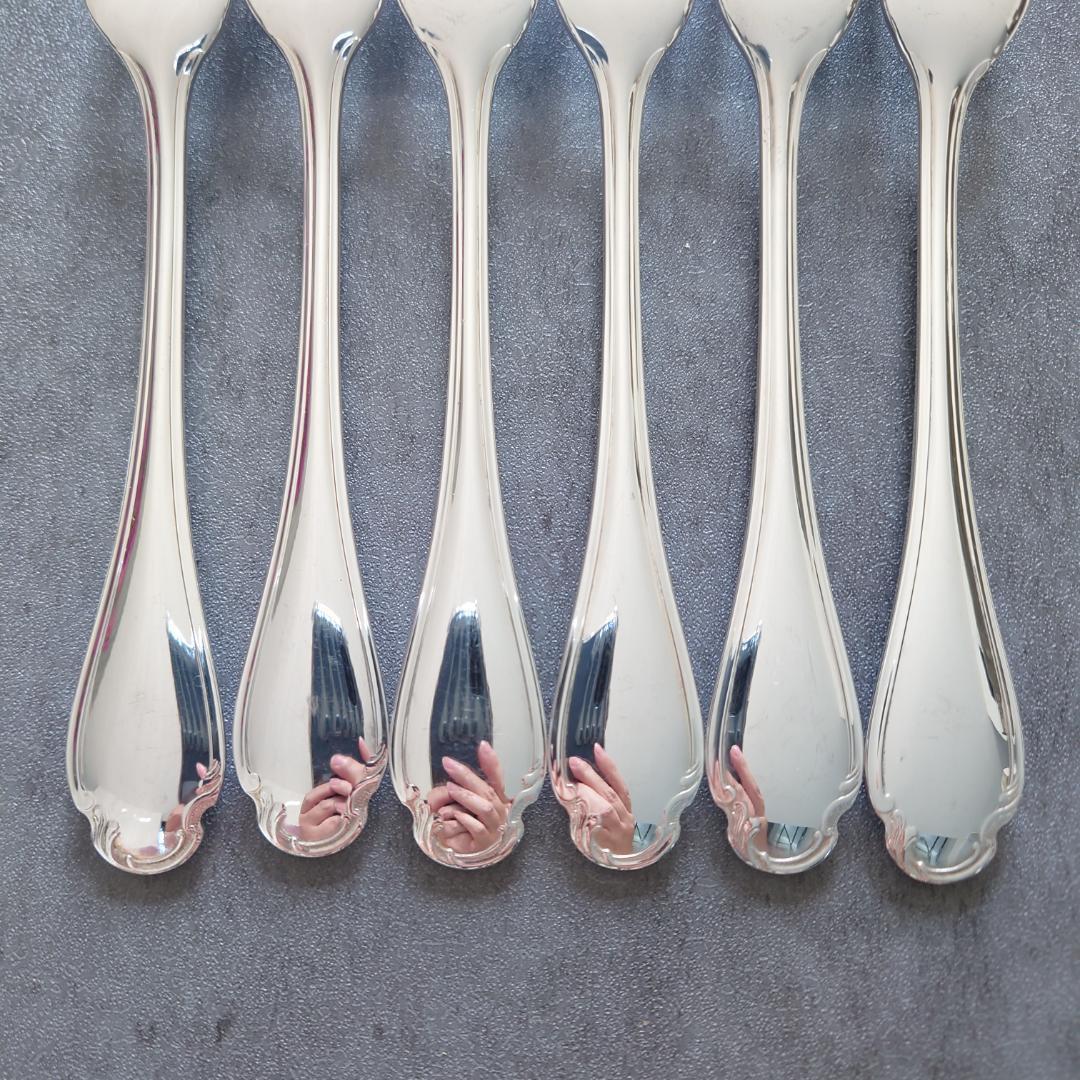 希少 美品 クリストフル ポンパドール ケーキフォーク コーヒースプーン 12点