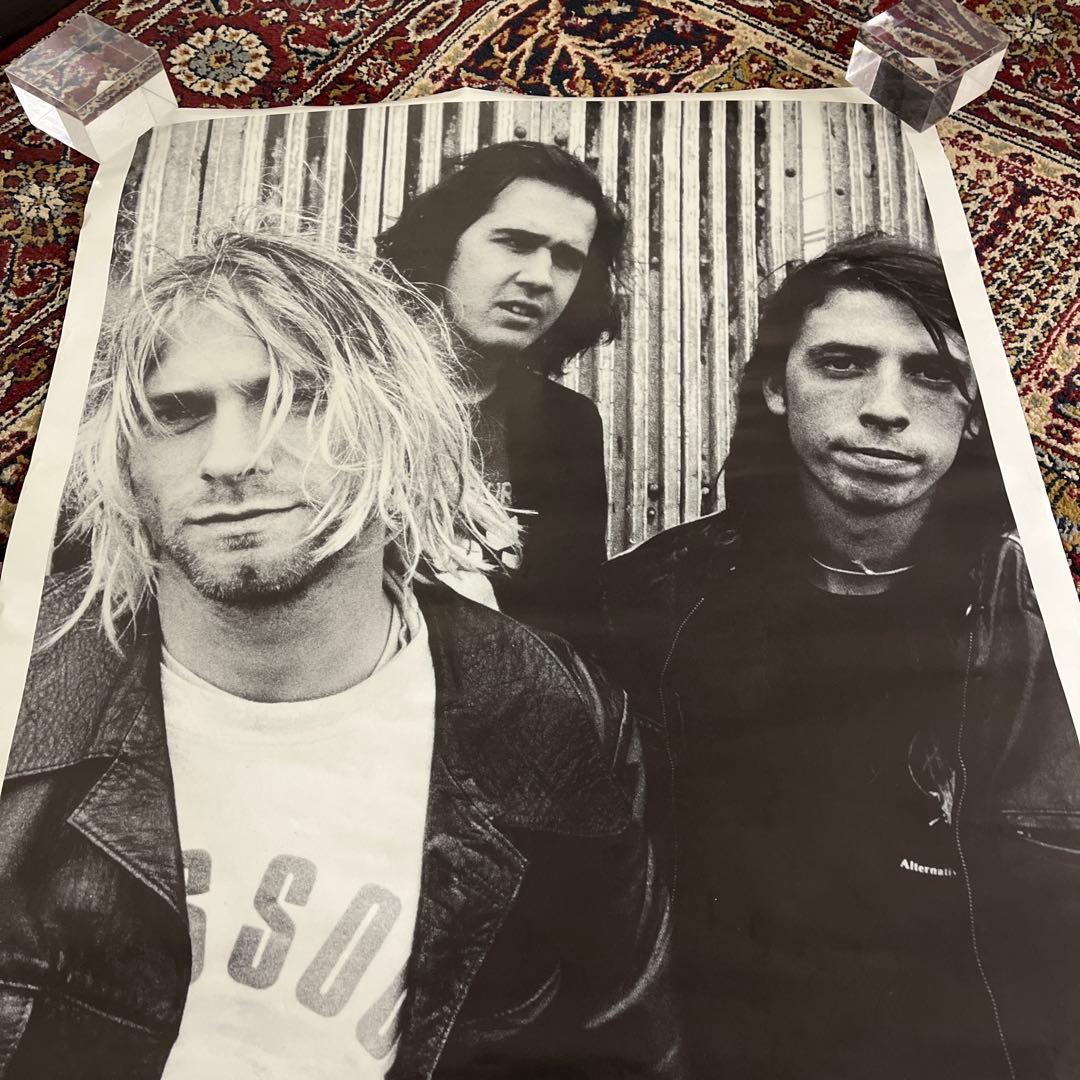 90s当時物◼︎英国製 nirvana ニルヴァーナ ポスター カートコバーン