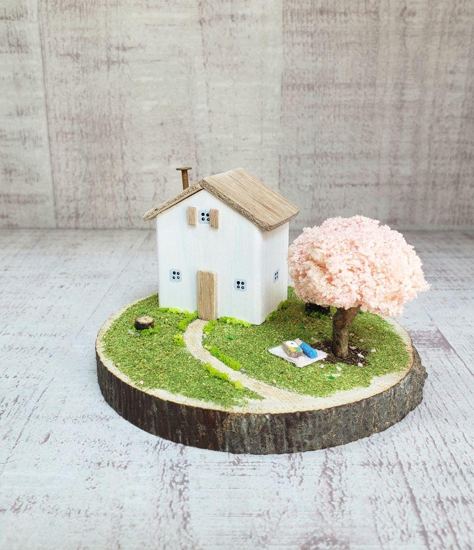 *ころころほたる様お取り置き3点*ミモザのある風景｜ミニチュア｜ ハンドメイド