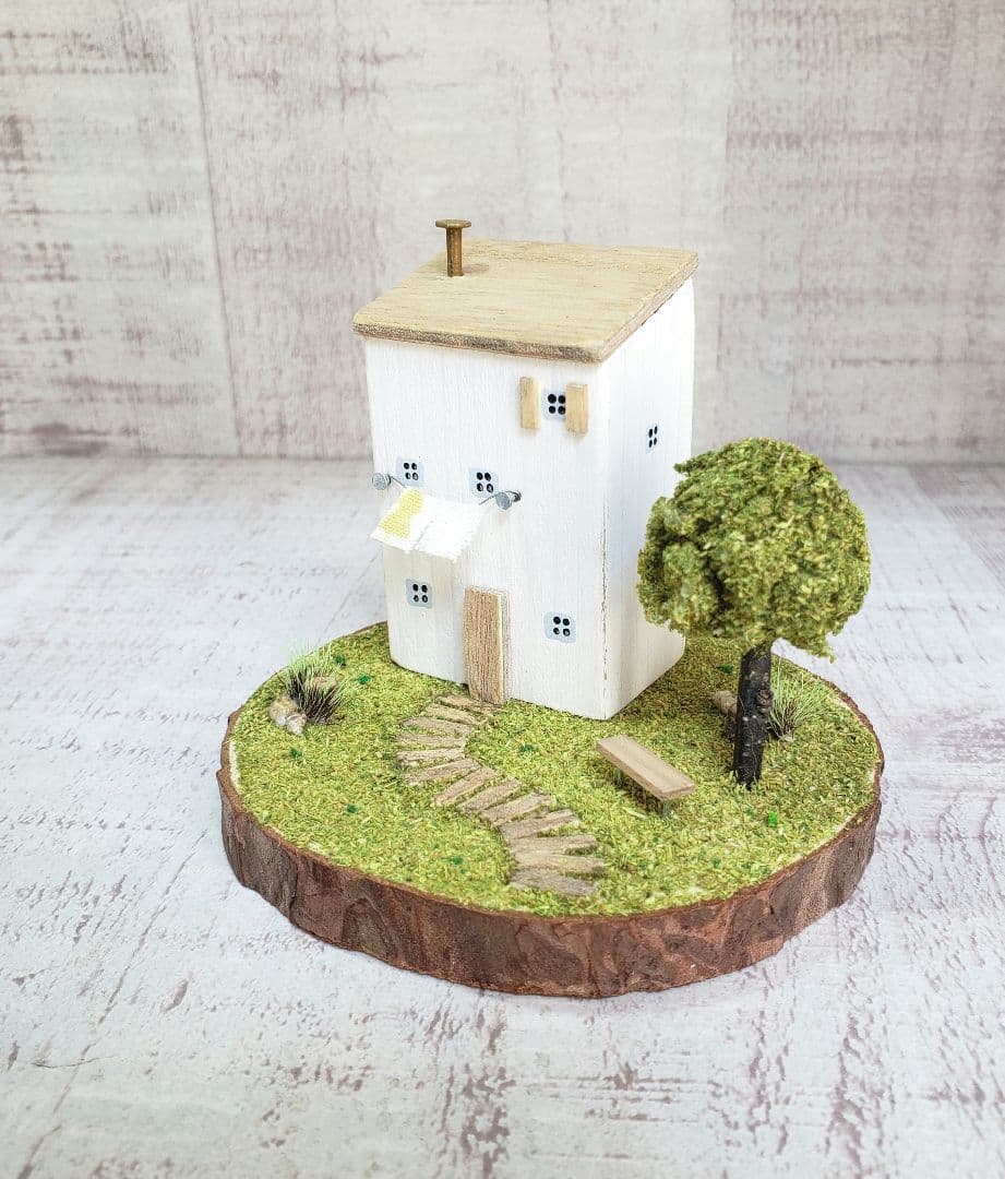 *ころころほたる様お取り置き3点*ミモザのある風景｜ミニチュア｜ ハンドメイド