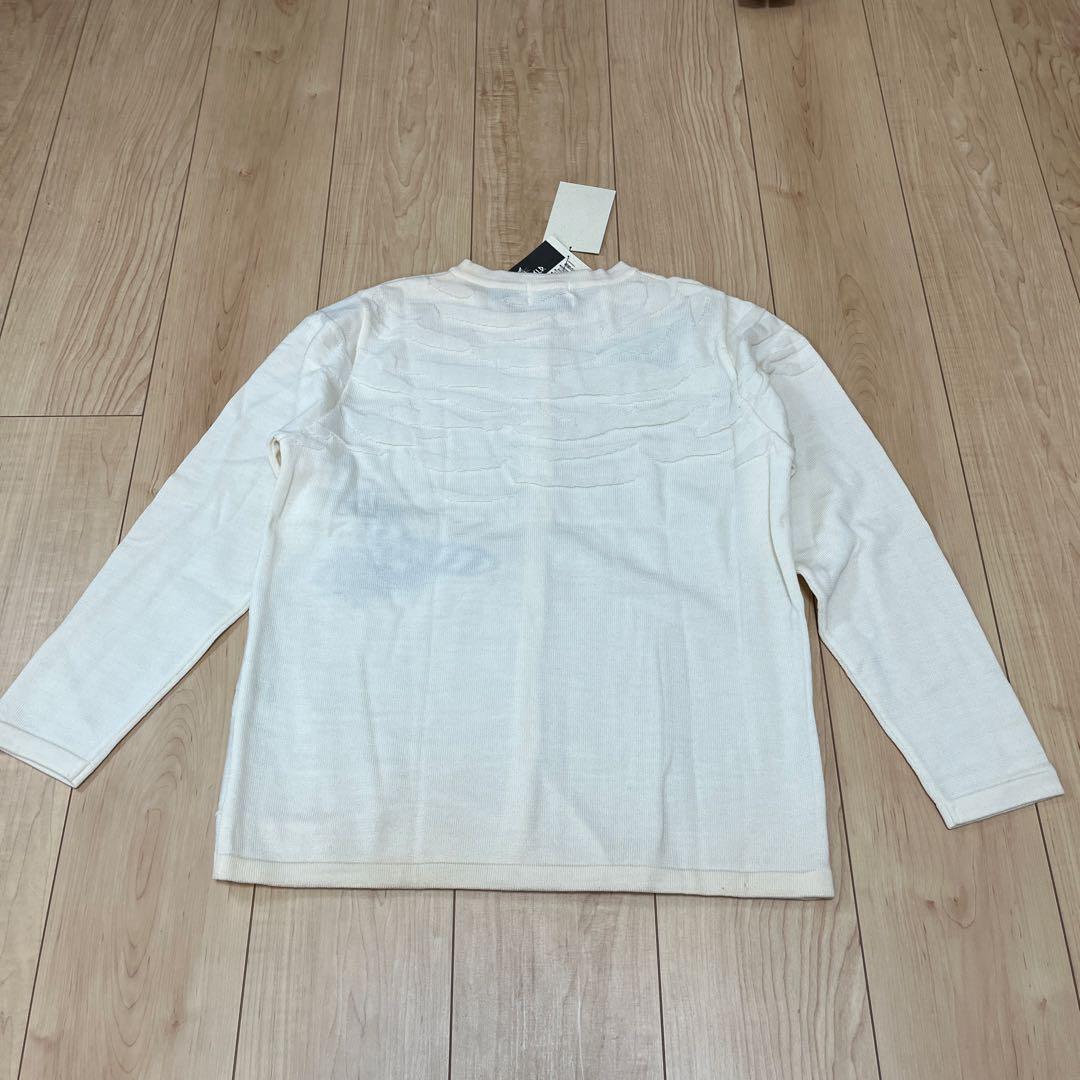 わちふぃーるど　雲模様ニットカーデ　LF 白(アイボリー) ヴィンテージ