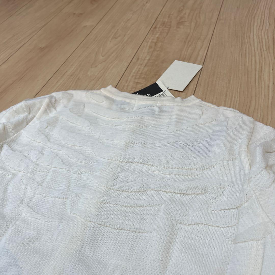 わちふぃーるど　雲模様ニットカーデ　LF 白(アイボリー) ヴィンテージ