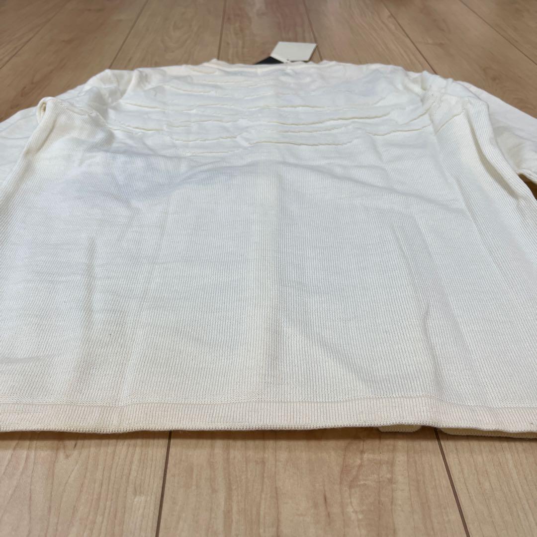 わちふぃーるど　雲模様ニットカーデ　LF 白(アイボリー) ヴィンテージ