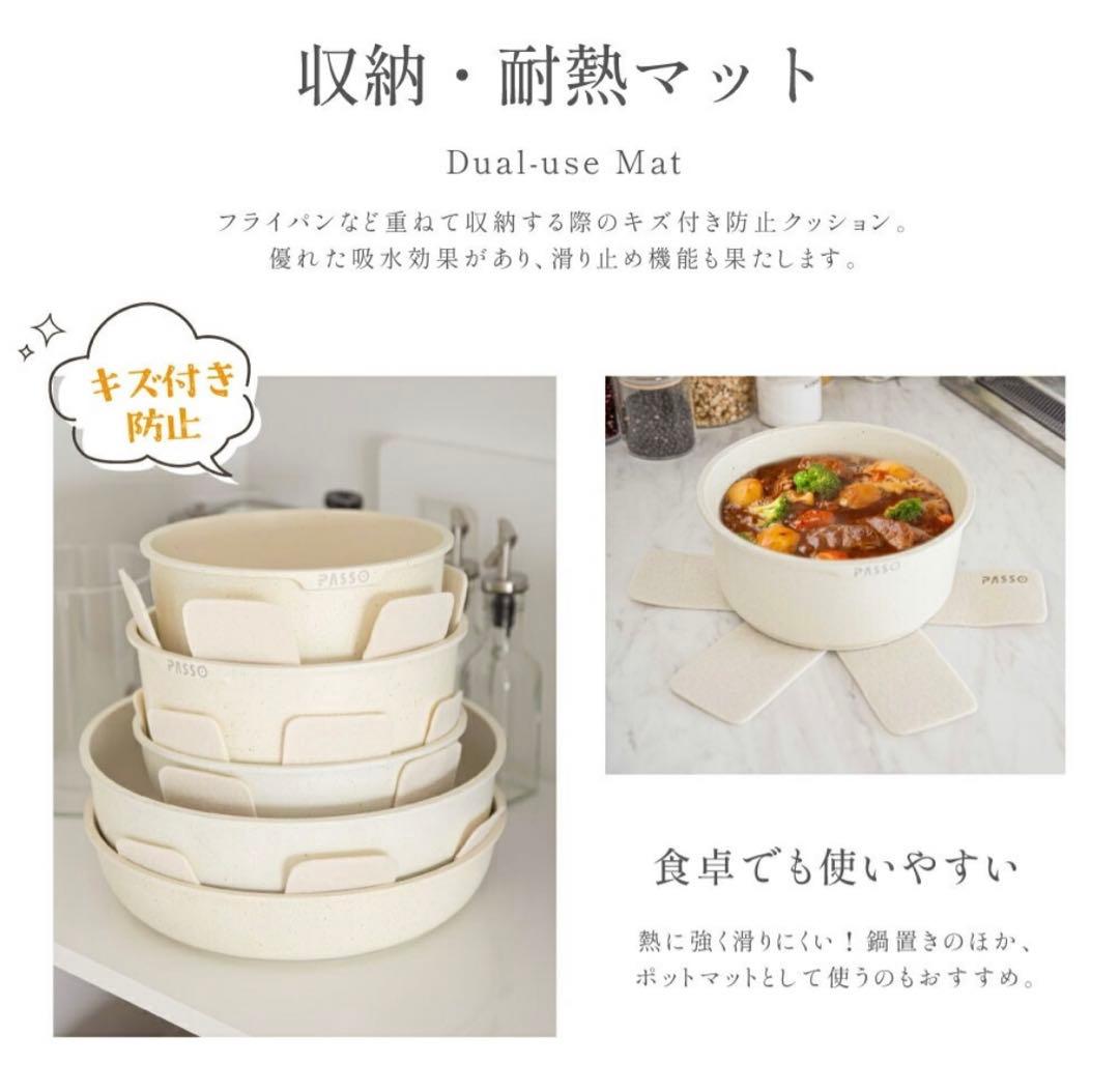 新品未使用/PASSO フライパン 19点 セット タイプB(卵焼き機 4つ穴)