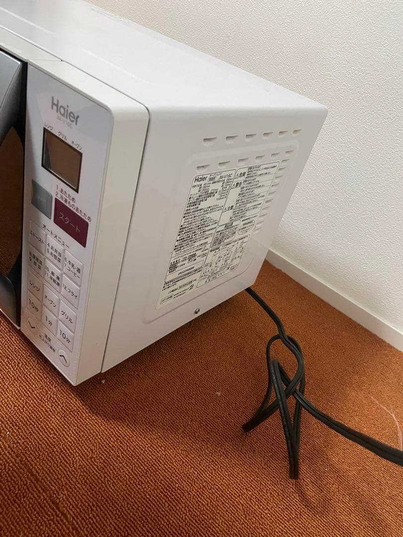 美品 ハイアール オーブンレンジ 電子レンジ JM-V16C ヘルツフリー
