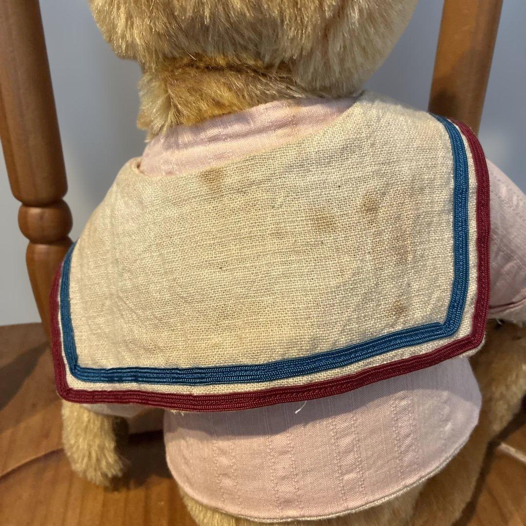 国内作家　ケイタベア　テディベア　モヘア　セーラー襟　26cm