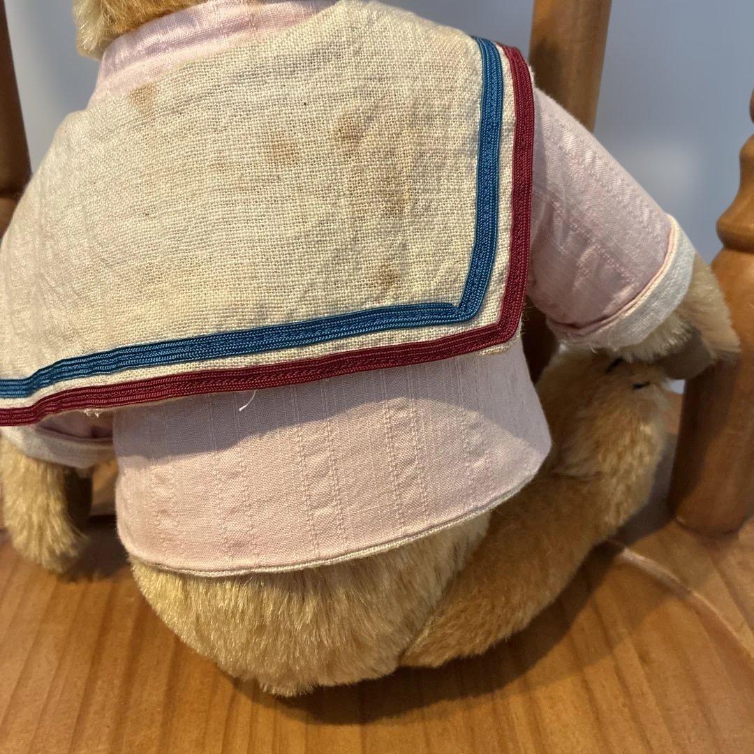 国内作家　ケイタベア　テディベア　モヘア　セーラー襟　26cm