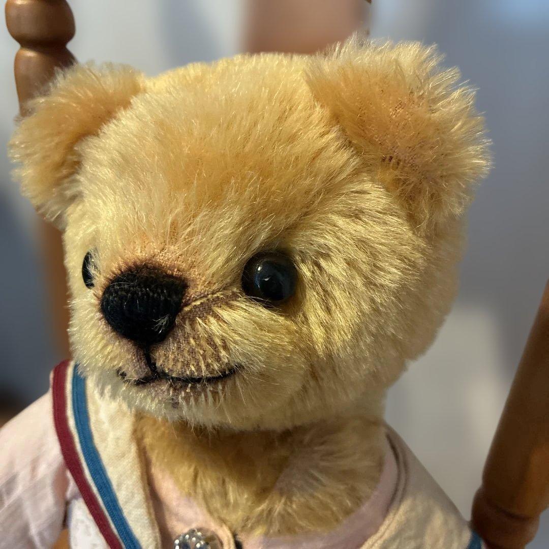 国内作家　ケイタベア　テディベア　モヘア　セーラー襟　26cm