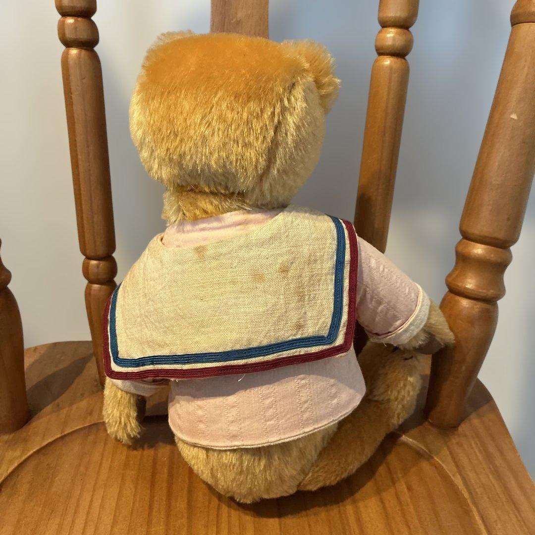 国内作家　ケイタベア　テディベア　モヘア　セーラー襟　26cm