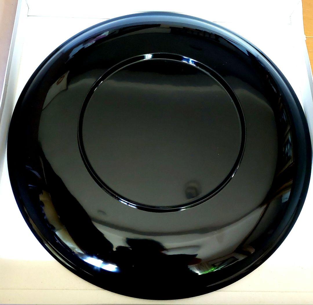 再値下げ！直径48【会津塗】本金手描蒔絵　特大皿　パーティープレート　漆　尺6寸