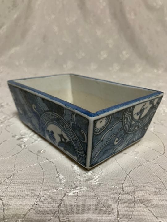 九谷万平窯　絵鉢　盆栽鉢