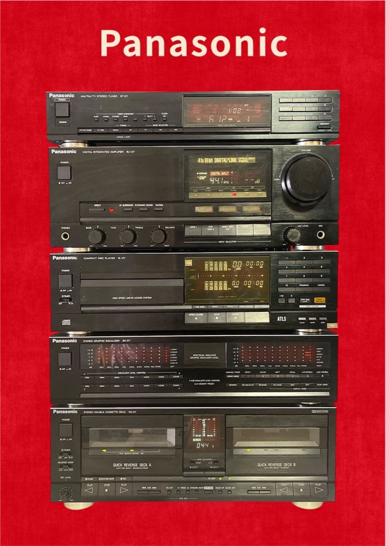 『Panasonic』システムコンポSC-D7バブルコンポ 本体のみ