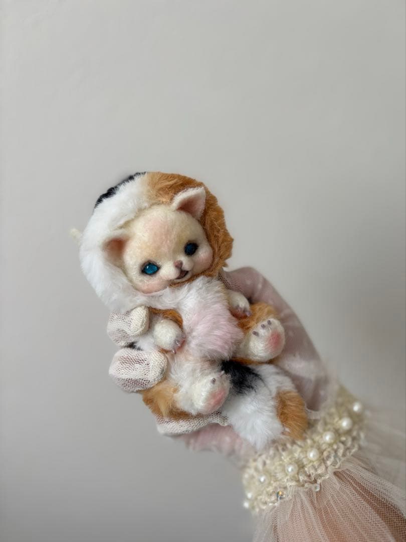 アートドール　No.54 三毛猫幻獣　羊毛フェルト