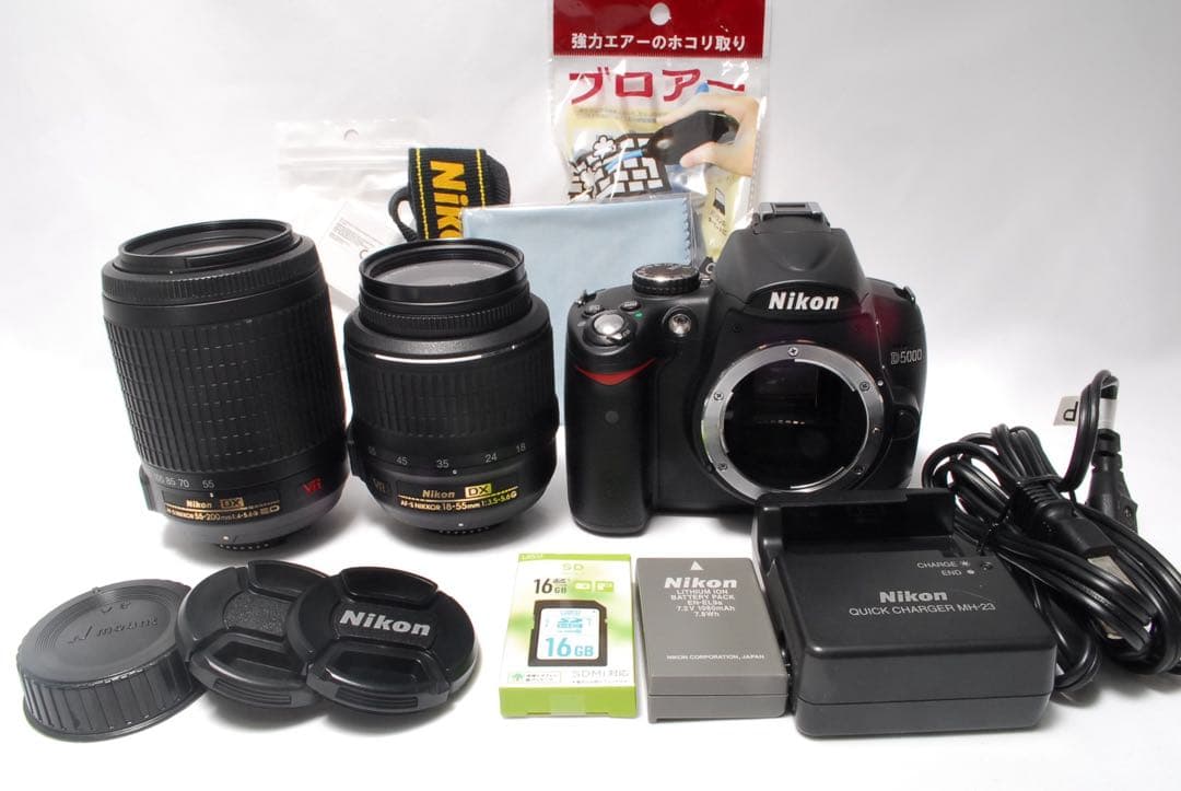 Nikon D5000 ダブルレンズ スマホ転送OK 初心者おすすめ 高画質