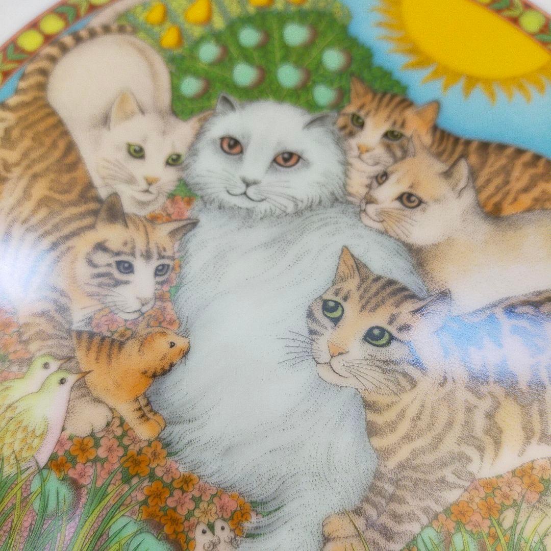 フランクリンポーセリン　5枚セット　丸皿　21センチ　猫柄