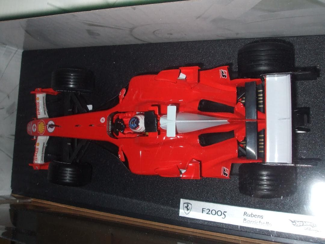 フェラーリ　Ｆ２００５　R・バリチェロ　＃２　マテル　ホットホィール　 １／１８