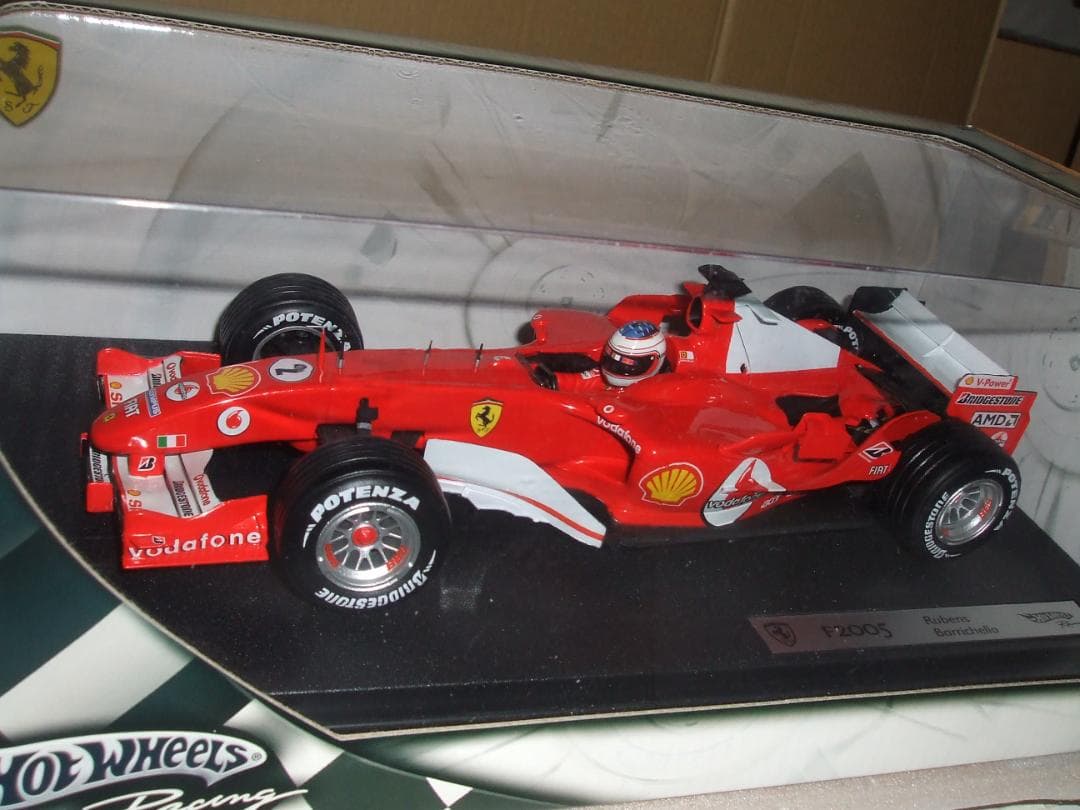 フェラーリ　Ｆ２００５　R・バリチェロ　＃２　マテル　ホットホィール　 １／１８
