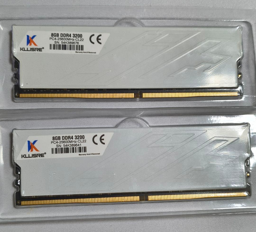 KLLISRE 8GB DDR4 3200MHz メモリー 2枚