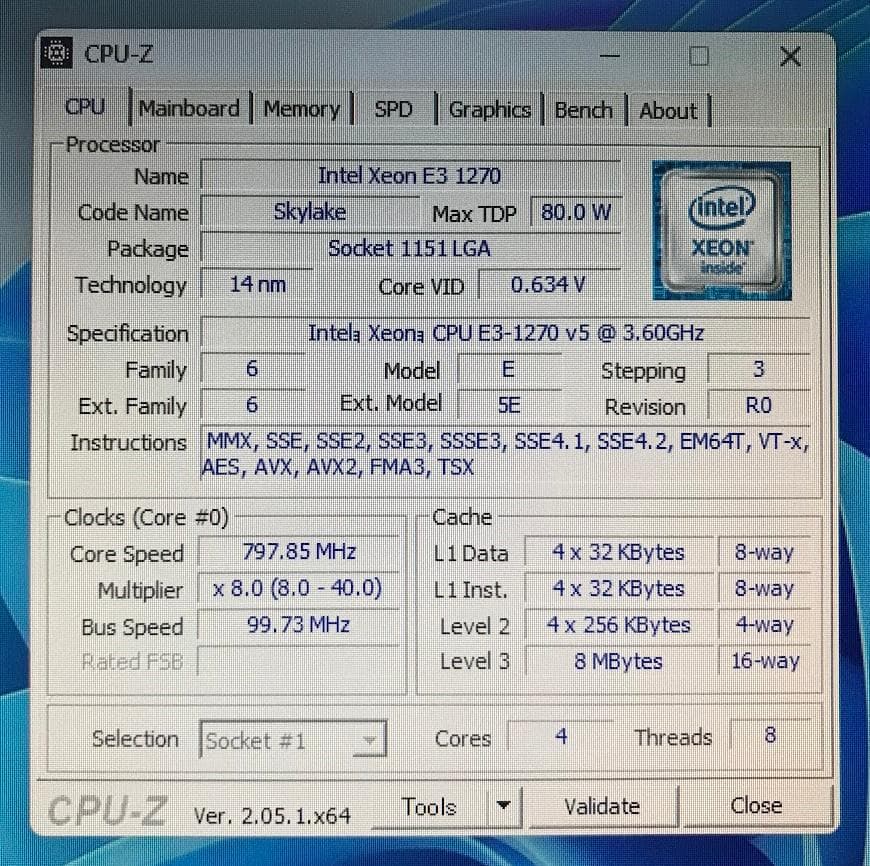 良品 HP Z240 Tower (E3-1270v5/8GB/Win11)