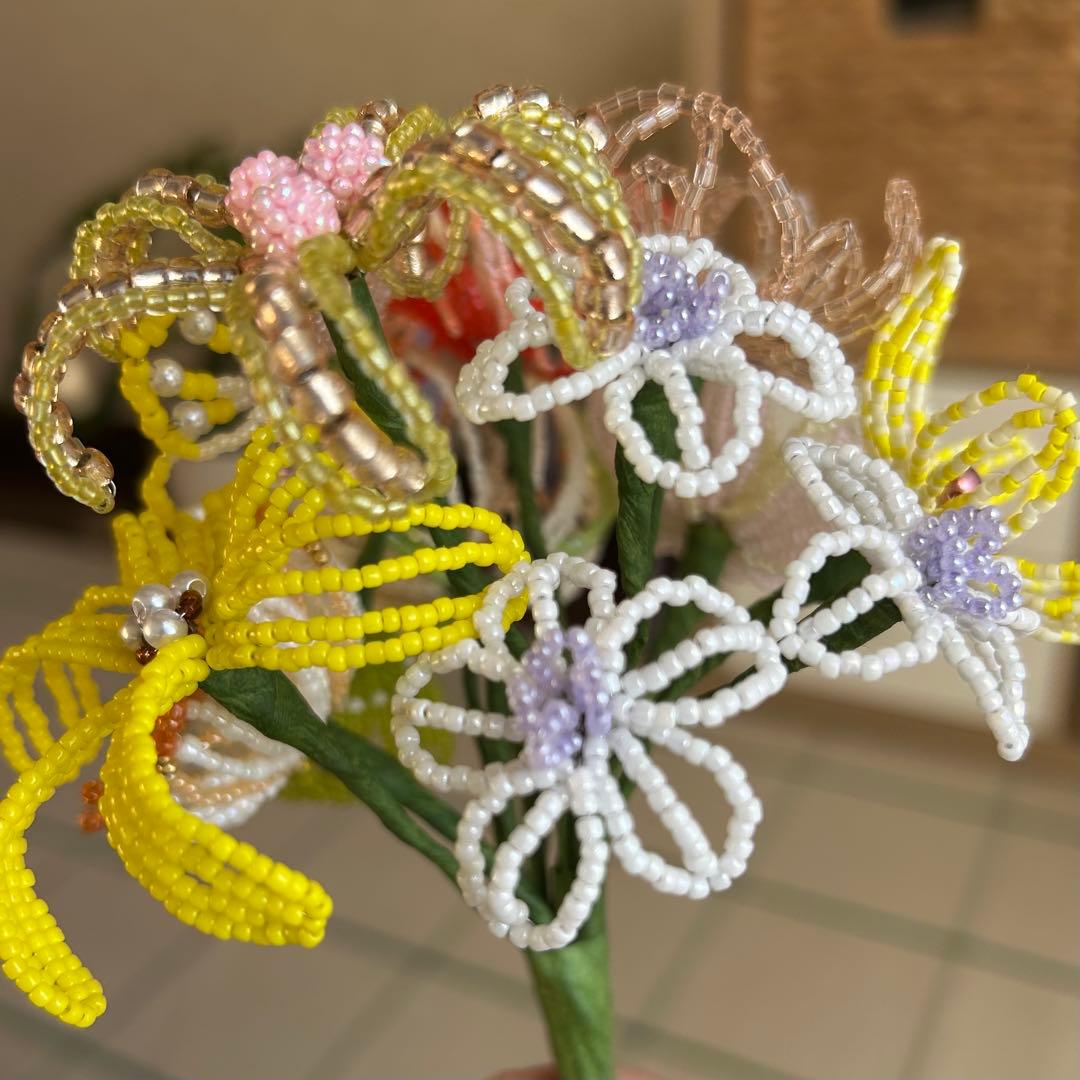 ビーズフラワーブーケ
