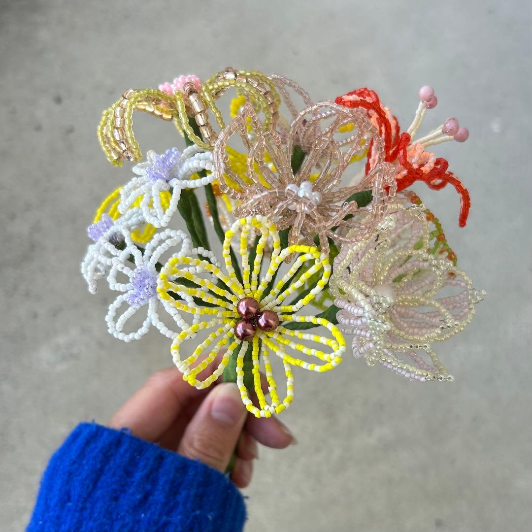 ビーズフラワーブーケ