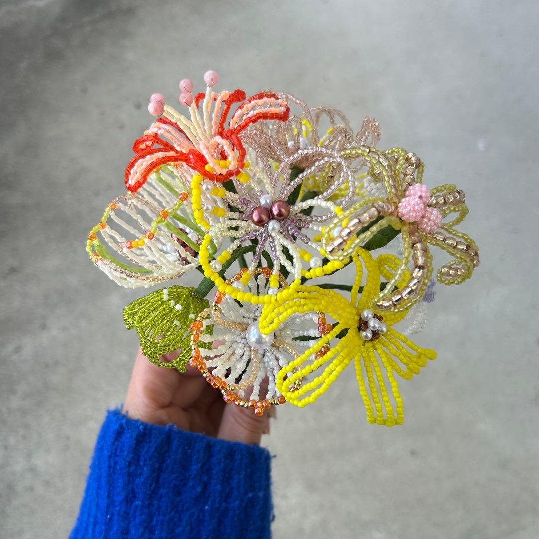 ビーズフラワーブーケ