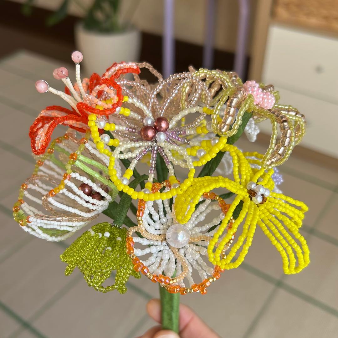 ビーズフラワーブーケ