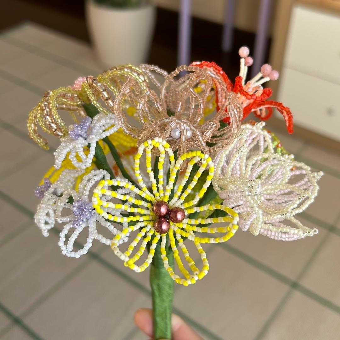 ビーズフラワーブーケ