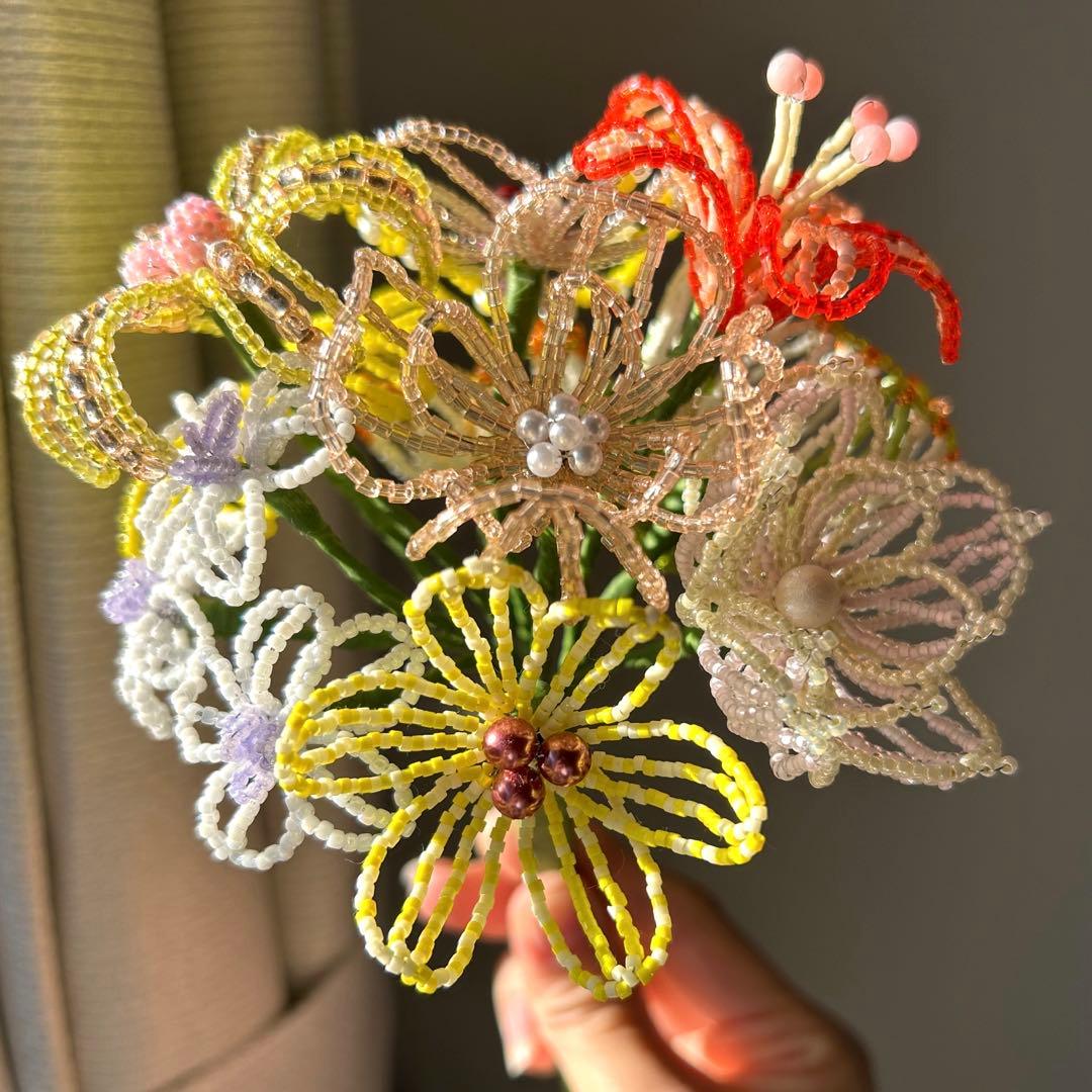 ビーズフラワーブーケ