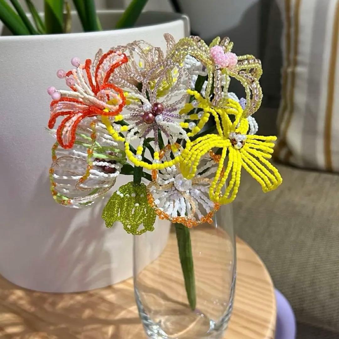 ビーズフラワーブーケ