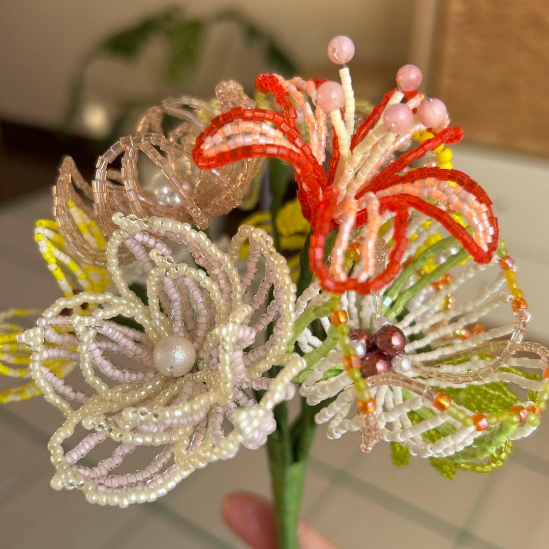 ビーズフラワーブーケ