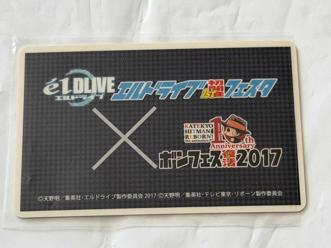 沢田綱吉　ボンフェス　2017 生徒証