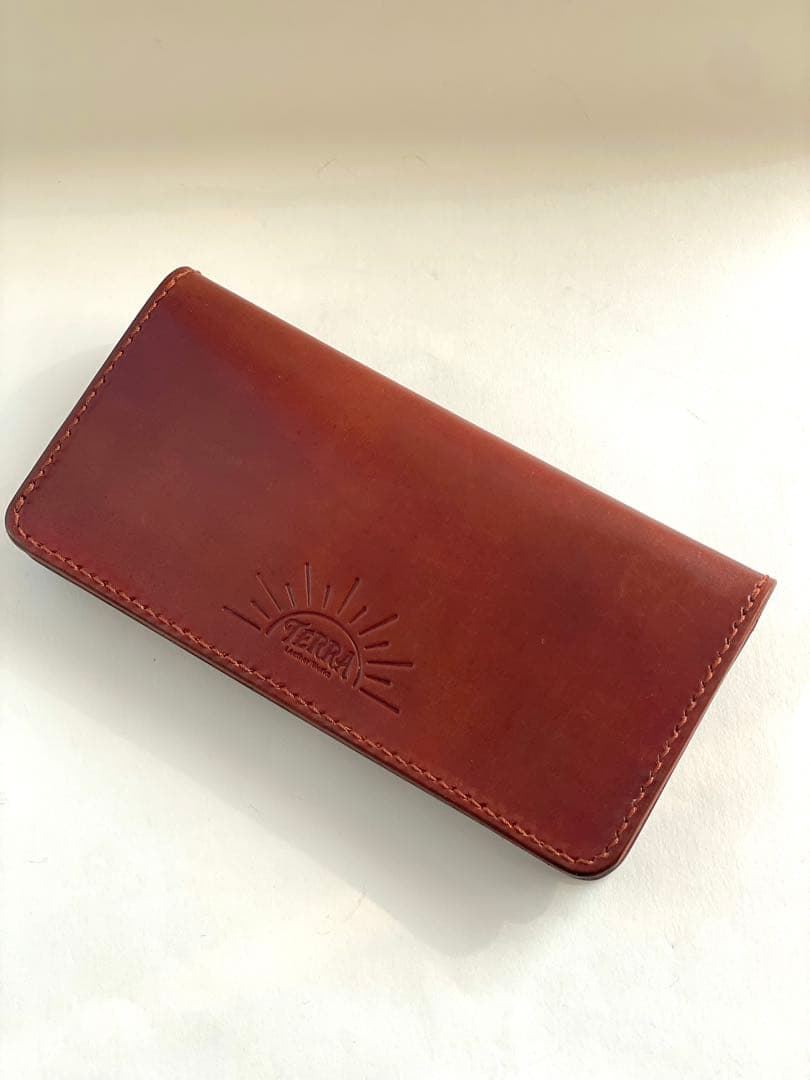 ロングトラッカーウォレット｜三層タイプ｜本革（牛革）ヌメ革 ×手縫い ×真鍮金具