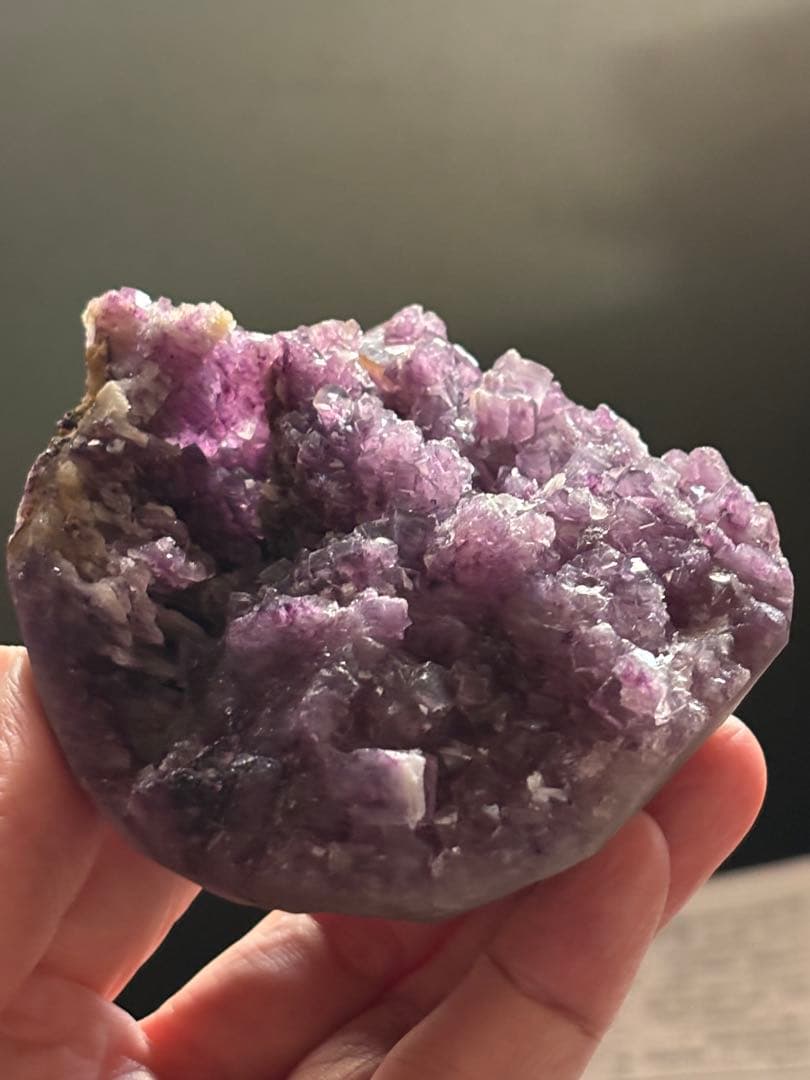 中国安徽省　安徽省フローライト　386g パープル