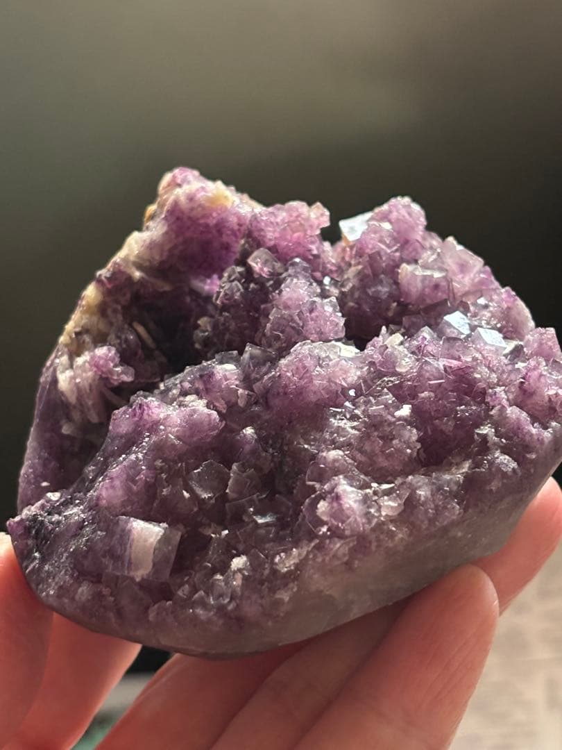 中国安徽省　安徽省フローライト　386g パープル