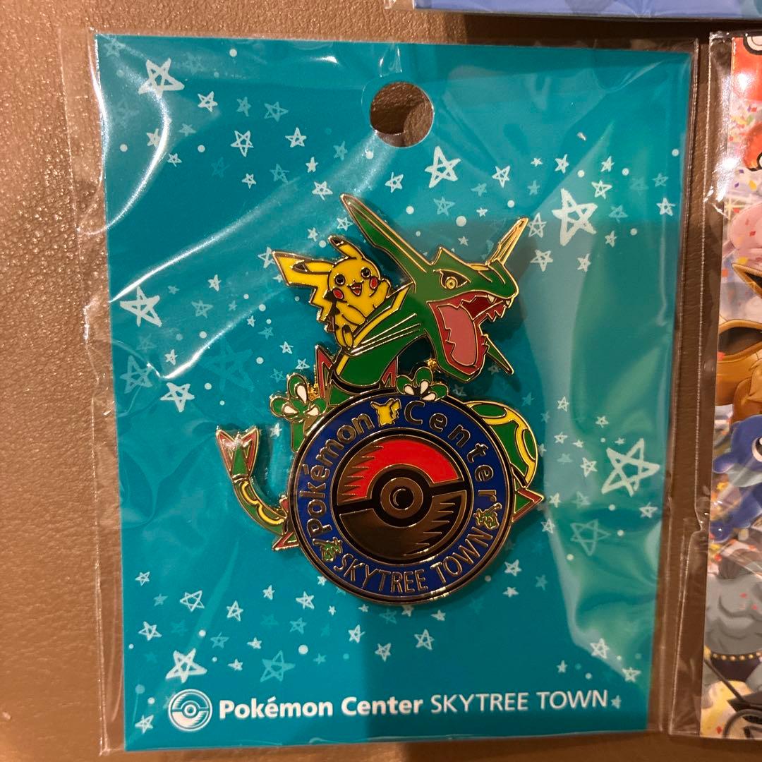 ⭐️ポケモンセンター　ロゴピンズ　ミロカロス　レックウザ　３点セット　ピンバッチ