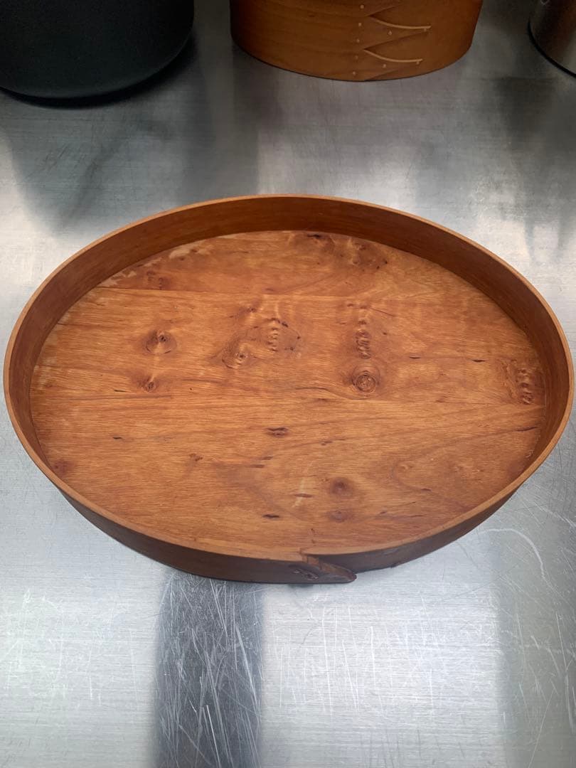 スウェーデン　曲げ木　オーバルトレイ　パンかご　お値下げ