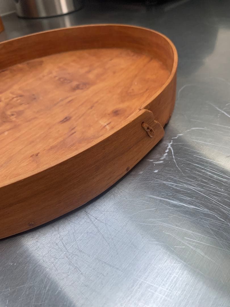 スウェーデン　曲げ木　オーバルトレイ　パンかご　お値下げ