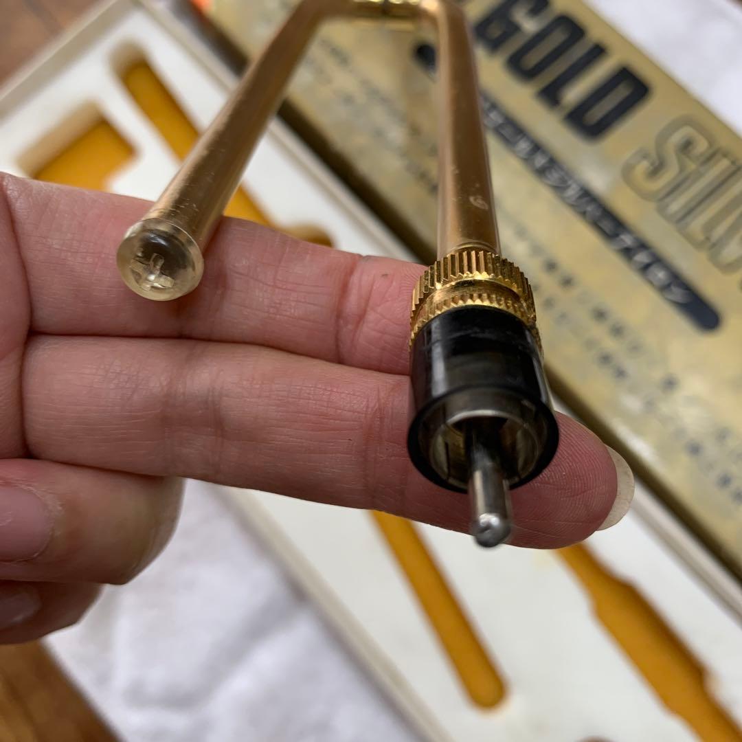 ニチリゴールドシルバーアイロン中古6mm金メッキ仕上げレア