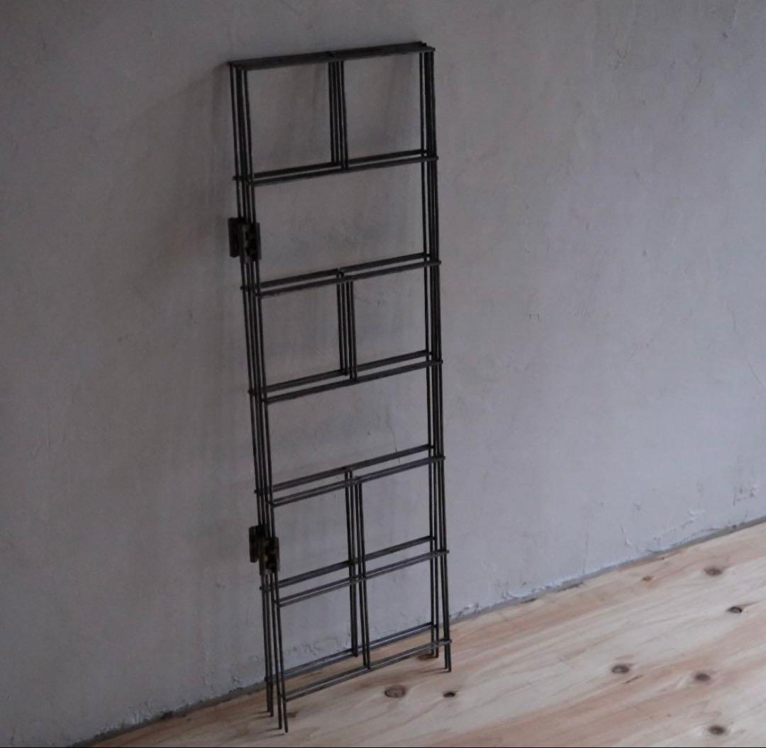 【中古美品】無骨なアイアン脚2点1セット　イベント什器 アイアンラック