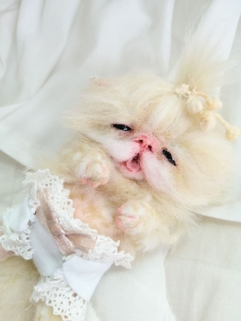 おむつ♡お腹ぽっこり子猫ちゃん♡アートドール♡ぬいぐるみ♡