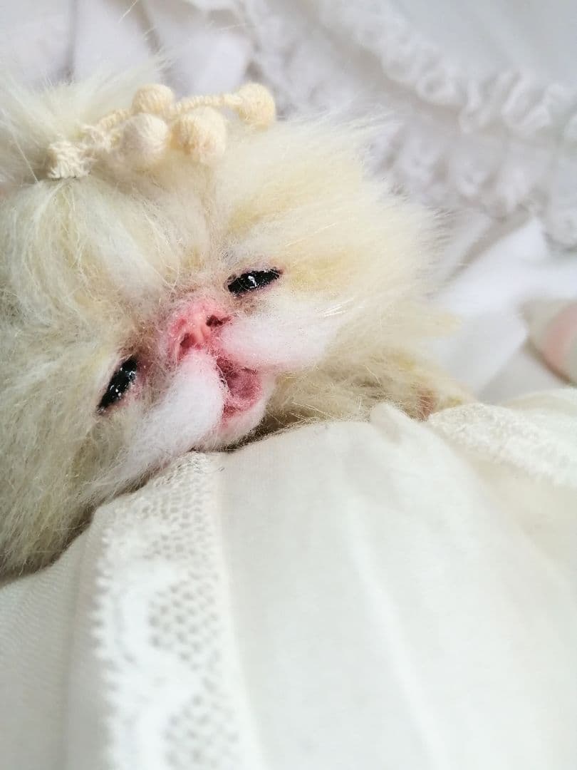 おむつ♡お腹ぽっこり子猫ちゃん♡アートドール♡ぬいぐるみ♡