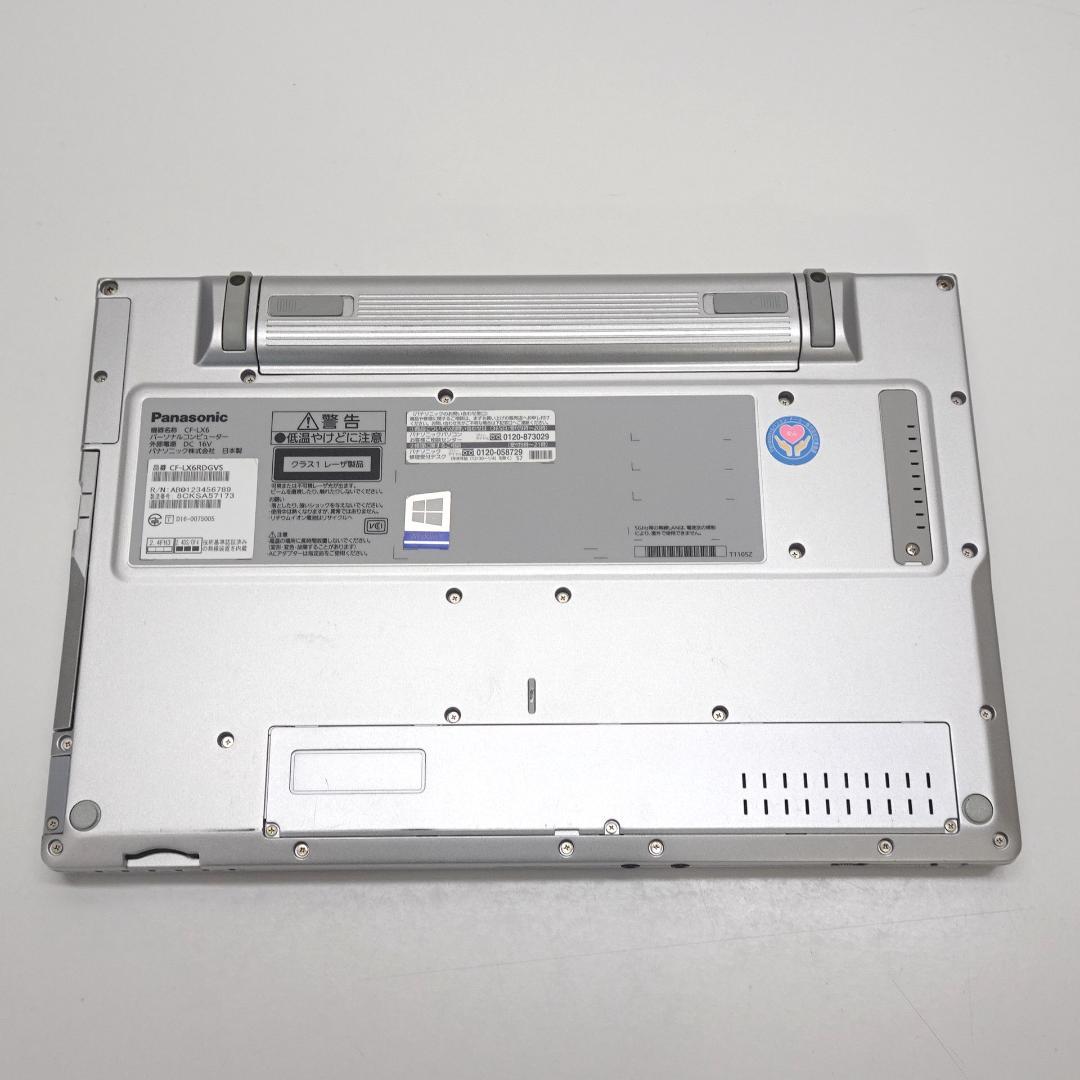 Windowsノート本体 Panasonic CF-LX6 i5 8G SSD256G DVD 14FHD