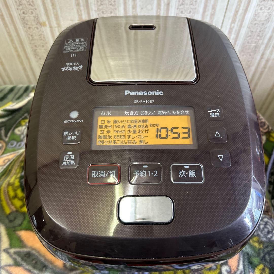 Panasonic SR-PA10E7 可変圧力　おどり炊き　炊飯器　5.5合